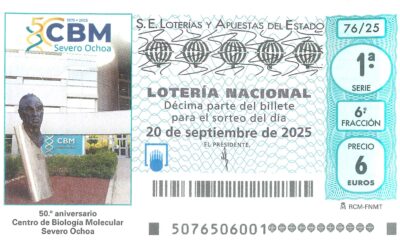 Loterías conmemora el 50 aniversario del Centro de Biología Molecular Severo Ochoa con un billete especial